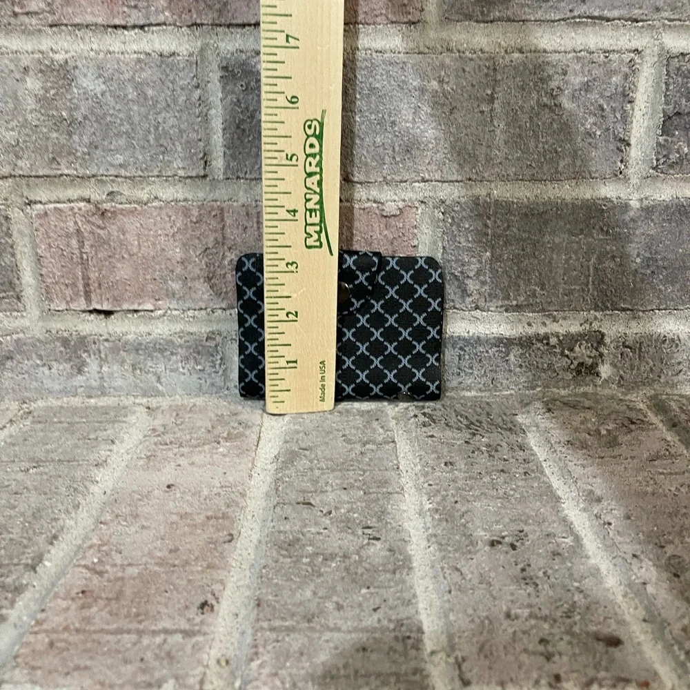 Elegant Black/Blue Patterned Handbag Set - Picture 17 of 17